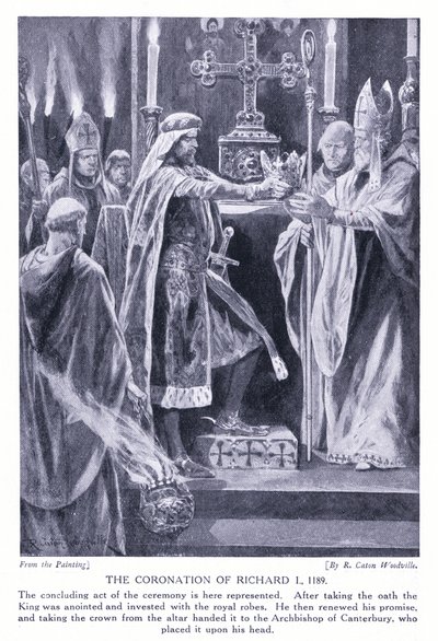 The Coronation of Richard I by Richard Caton Woodville junior